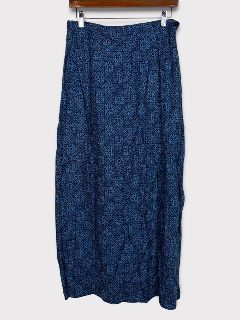 Vintage 2000s Gap Linen Maxi Skirt 12 Boho Lagenlook Cottage Coastal Minimalist